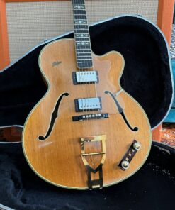Vintage 1960 Hofner Committee Natural Blonde Archtop Guitar