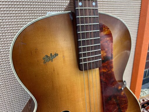 Vintage 1960 Hofner Senator Tobacco Sunburst Brunette Guitar
