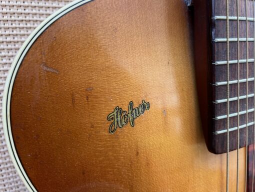 Vintage 1960 Hofner Senator Tobacco Sunburst Brunette Guitar