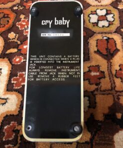 Vintage 1960s Crybaby Wah Wah Pedal Silver Trashcan Inductor