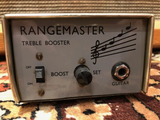 Vintage 1960s Dallas Rangemaster Treble Booster Mullard OC44 Guitar Pedal