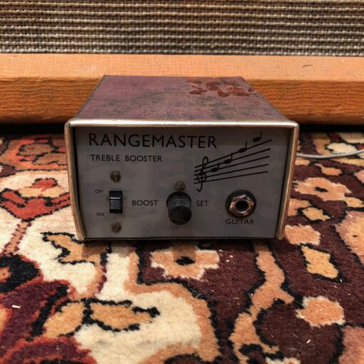 Vintage 1960s Dallas Rangemaster Treble Booster Mullard OC44 Guitar Pedal