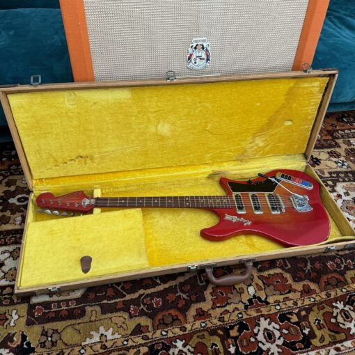 Vintage 1960s Hagstrom Corvette Swedish Sunburst Guitar OHSC