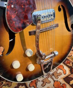 Vintage 1960s Harmony USA Meteor H70 Left Handed Guitar