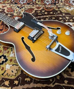 Vintage 1960s Hofner Ambassador Thin Brunette Sunburst Guitar