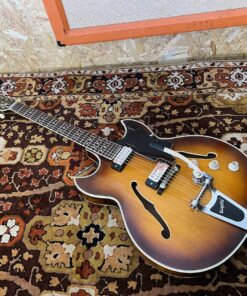 Vintage 1960s Hofner Ambassador Thin Brunette Sunburst Guitar