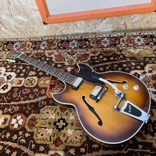 Vintage 1960s Hofner Ambassador Thin Brunette Sunburst Guitar