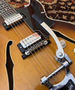 Vintage 1960s Hofner Ambassador Thin Brunette Sunburst Guitar
