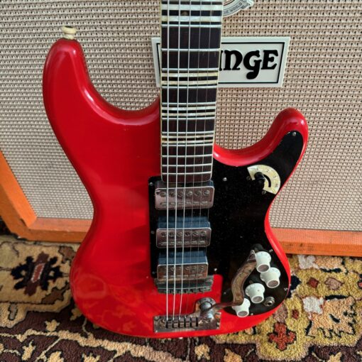 Vintage 1960s Hofner Super Solid V3 Model 173 Red Guitar