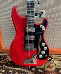 Vintage 1960s Hofner Super Solid V3 Model 173 Red Guitar