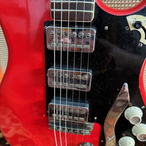 Vintage 1960s Hofner Super Solid V3 Model 173 Red Guitar