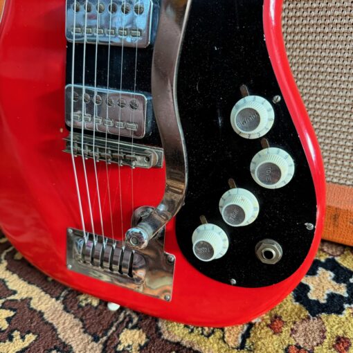 Vintage 1960s Hofner Super Solid V3 Model 173 Red Guitar
