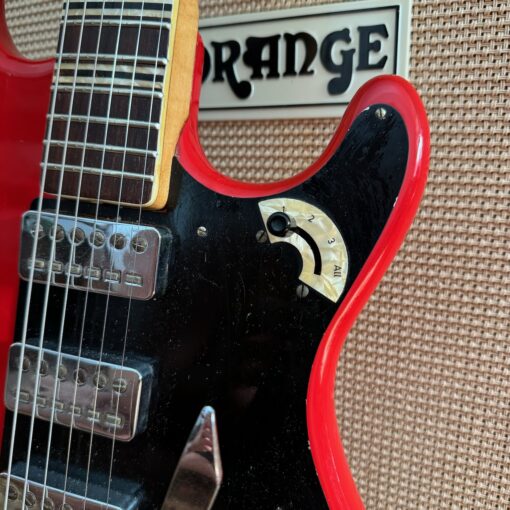 Vintage 1960s Hofner Super Solid V3 Model 173 Red Guitar