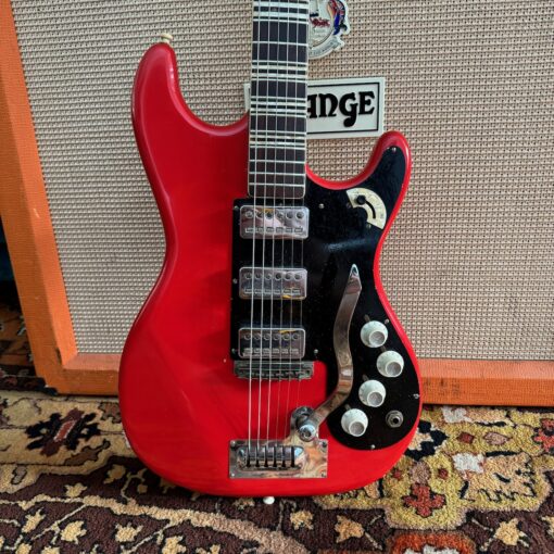 Vintage 1960s Hofner Super Solid V3 Model 173 Red Guitar