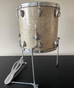 Vintage 1960s Meazzi Hollywood President Multisound Champagne Sparkle Drum Tom