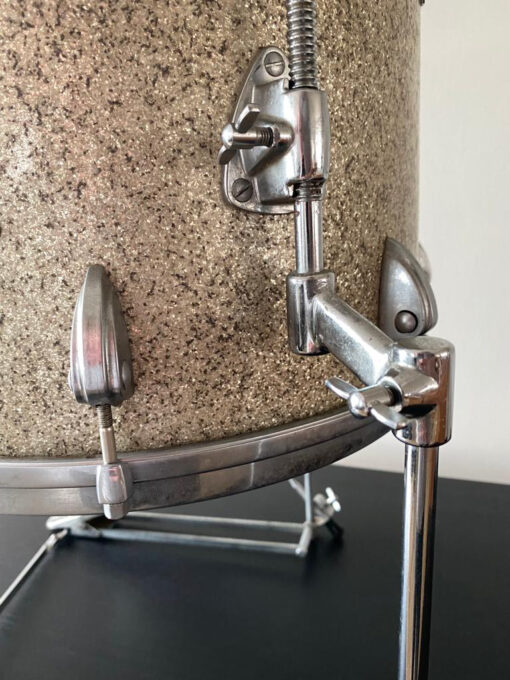 Vintage 1960s Meazzi Hollywood President Multisound Champagne Sparkle Drum Tom