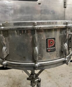 Vintage 1960s Premier 14 Chrome Steel Snare Drum
