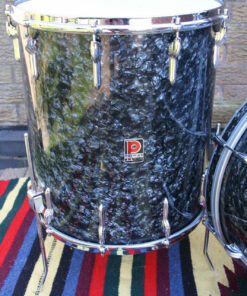 Vintage 1960s Premier Outfit 55 Black Diamond Drum Kit