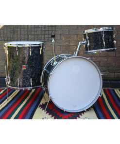 Vintage 1960s Premier Outfit 55 Black Diamond Drum Kit