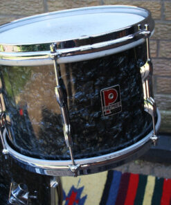 Vintage 1960s Premier Outfit 55 Black Diamond Drum Kit