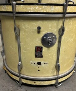 Vintage 1960s Premier White Marine Pearl Drum Kit Royal Ace