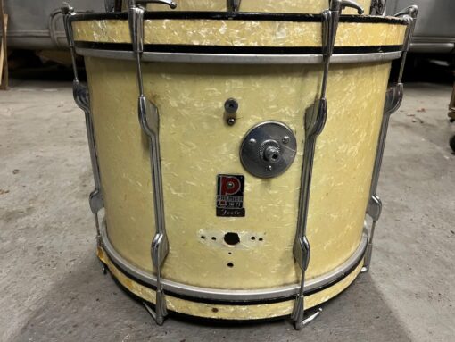 Vintage 1960s Premier White Marine Pearl Drum Kit Royal Ace