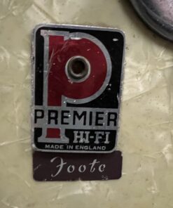 Vintage 1960s Premier White Marine Pearl Drum Kit Royal Ace