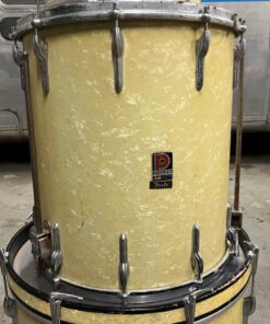 Vintage 1960s Premier White Marine Pearl Drum Kit Royal Ace