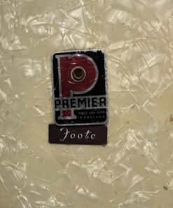Vintage 1960s Premier White Marine Pearl Drum Kit Royal Ace