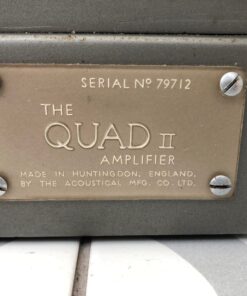Vintage 1960s Quad 22 Control Unit and Quad II Amplifiers