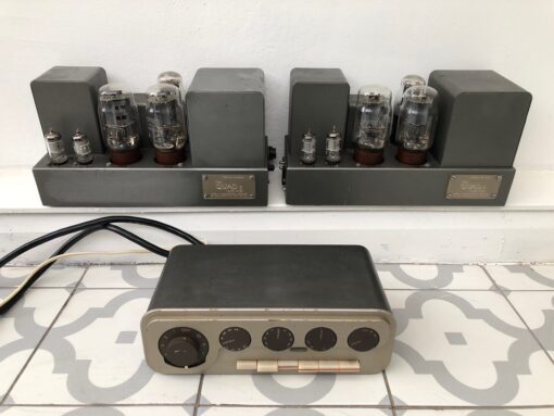 Vintage 1960s Quad 22 Control Unit and Quad II Amplifiers