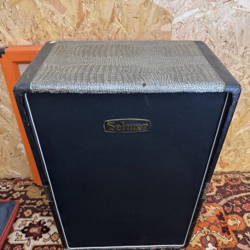 Vintage 1960s Selmer David Croc Skin 1×18 Guitar Bass Cabinet