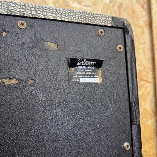 Vintage 1960s Selmer David Croc Skin 1×18 Guitar Bass Cabinet