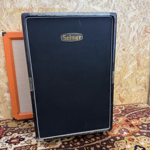 Vintage 1960s Selmer David Croc Skin 1×18 Guitar Bass Cabinet