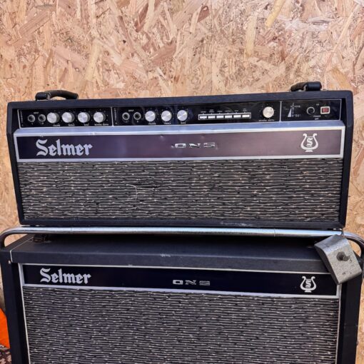 Vintage 1960s Selmer Zenith Reverb 50 Head 2x12 Cabinet Stack