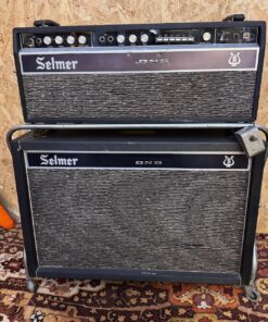 Vintage 1960s Selmer Zenith Reverb 50 Head 2x12 Cabinet Stack
