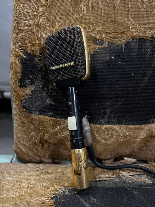 Vintage 1960s Sennheiser MD409 Gold Black Microphone Ronnie Lane