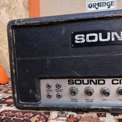 Vintage 1960s Sound City 100 Mark 3 Guitar Amplifier Head