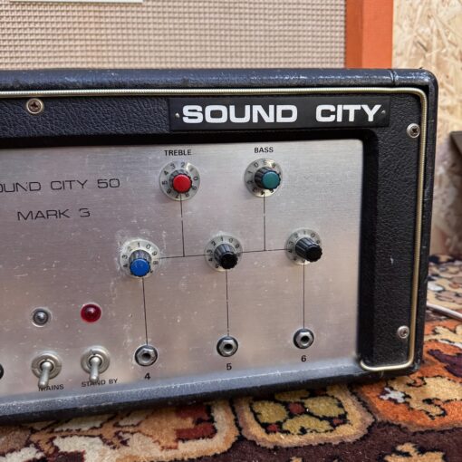 Vintage 1960s Sound City 50 Mark 3 PA Amplifier Head