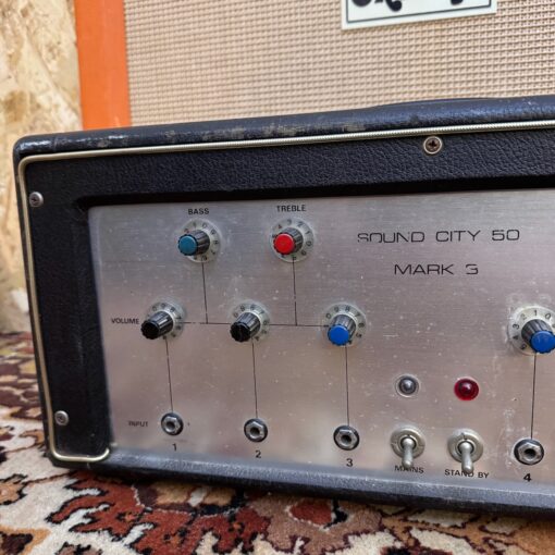 Vintage 1960s Sound City 50 Mark 3 PA Amplifier Head