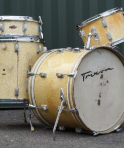 Vintage 1960s Trixon Luxus Gold Sparkle 20 16 12 Drum Kit