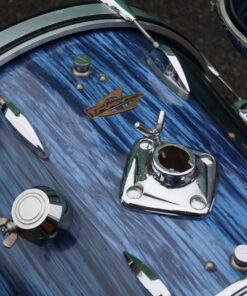 Vintage 1960s Trixon Telstar Model 2000 Blue Stripe Drum Kit Ronnie Lane