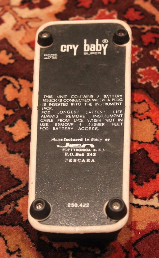 Vintage 1960s Vox Jen Italy Film Can ICAR Wah Pedal