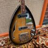 Vintage 1960s Vox Teardrop Bill Wyman Sunburst Bass Guitar