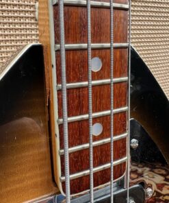 Vintage 1960s Vox Teardrop Bill Wyman Sunburst Bass Guitar