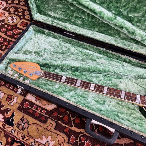 Vintage 1960s Vox Teardrop Bill Wyman Sunburst Bass Guitar OHSC