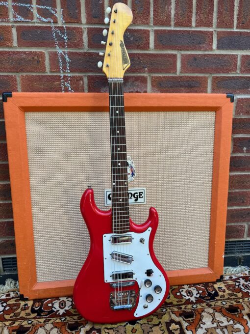 Vintage 1960s Watkins Rapier 33 Red Guitar Norman Beaker