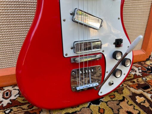 Vintage 1960s Watkins Rapier 33 Red Guitar Norman Beaker