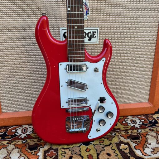 Vintage 1960s Watkins Rapier 33 Red Guitar Norman Beaker