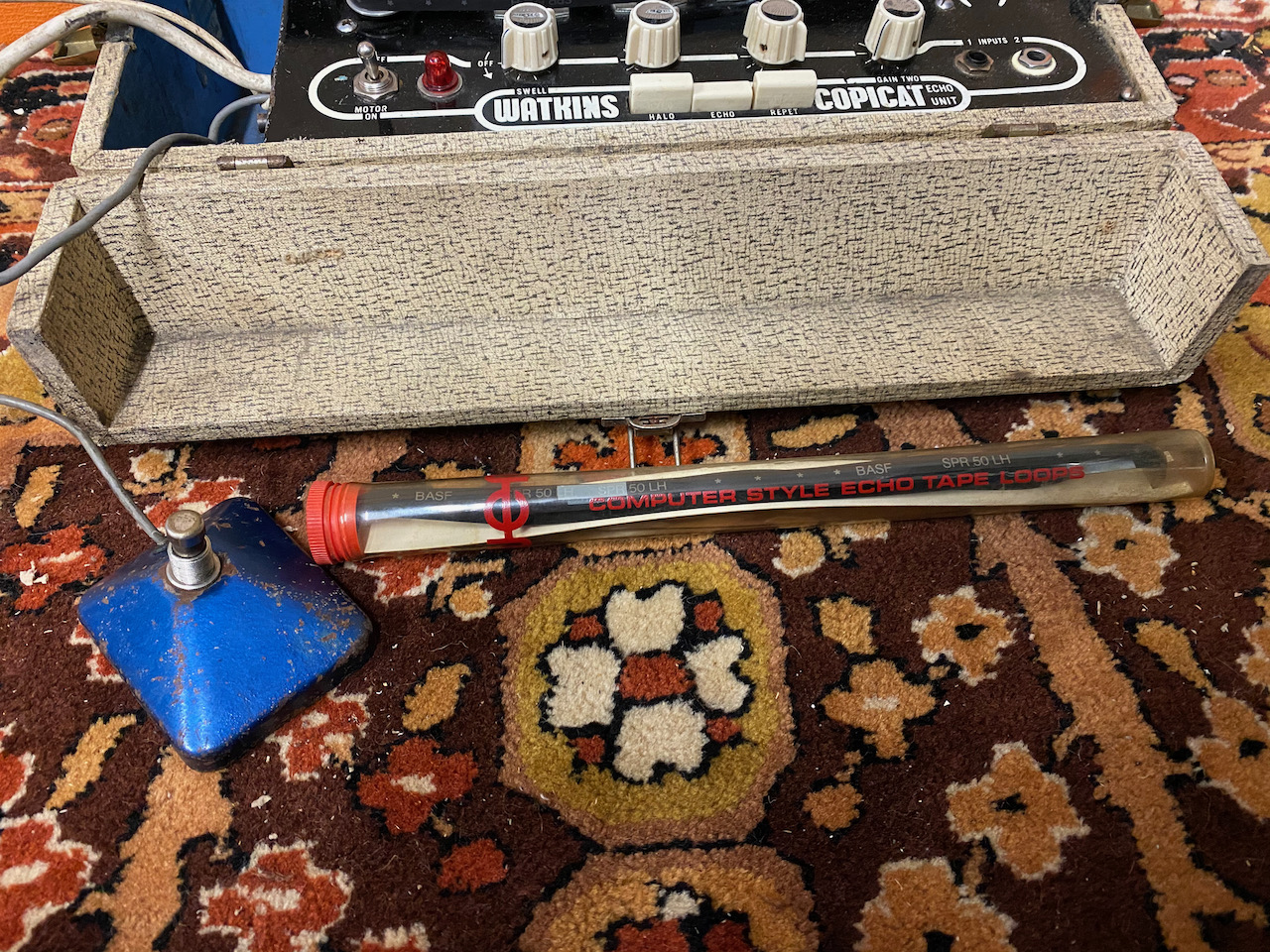 Vintage 1960s Watkins WEM Copicat MK2 Black White Tape Echo Vintage 1960s Watkins WEM Copicat MK2 Black White Tape Echo